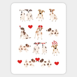 Cute Dogs jack russell terrier Sticker